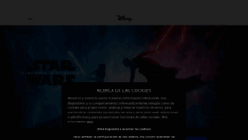 What Starwars.es website looked like in 2020 (3 years ago)