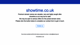 What Showtime.co.uk website looked like in 2020 (3 years ago)