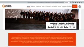 What Sinfonicadetenerife.es website looked like in 2020 (3 years ago)
