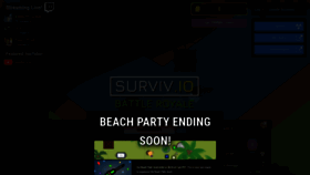 What Surviv2.io website looked like in 2020 (5 years ago)