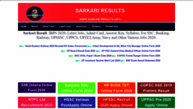What Sarkari-results.info website looked like in 2020 (3 years ago)