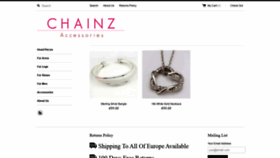 What Shopchainz.com website looked like in 2020 (3 years ago)