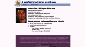 What Suinolaw.com website looked like in 2020 (3 years ago)