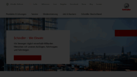 What Schindler.de website looked like in 2020 (3 years ago)