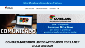 What Santillanacontigo.com.mx website looked like in 2020 (3 years ago)