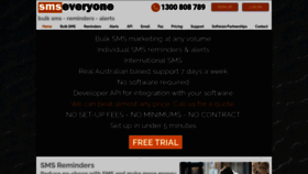 What Smseveryone.com.au website looked like in 2020 (3 years ago)
