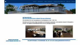 What Seegerarchitekten.ch website looked like in 2020 (3 years ago)