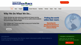 What Sandyspringseducationforce.org website looked like in 2020 (3 years ago)