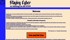 What Stayingcyber.org website looked like in 2020 (3 years ago)