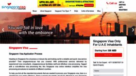 What Singaporevisa.ae website looked like in 2020 (3 years ago)