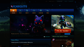 What Spiralknights.com website looked like in 2020 (3 years ago)