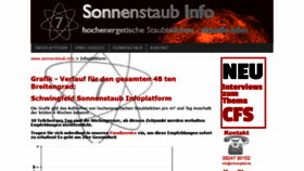 What Sonnenstaub.info website looked like in 2020 (3 years ago)