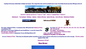 What Stellenboschwriters.com website looked like in 2020 (3 years ago)