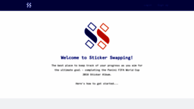 What Stickerswapping.com website looked like in 2020 (3 years ago)