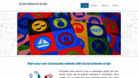 What Socialnetworkscript.webnode.com website looked like in 2020 (3 years ago)