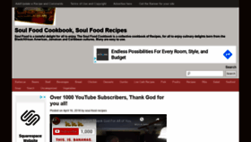 What Soulfoodcookbook.com website looked like in 2020 (3 years ago)