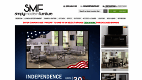 What Simplymodernfurniture.com website looked like in 2020 (3 years ago)