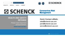 What Schenck-usa.com website looked like in 2020 (3 years ago)