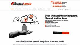 What Spacelance.com website looked like in 2020 (3 years ago)
