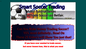 What Smartsoccertrading.com website looked like in 2020 (3 years ago)