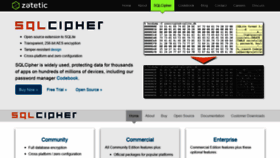 What Sqlcipher.net website looked like in 2020 (3 years ago)