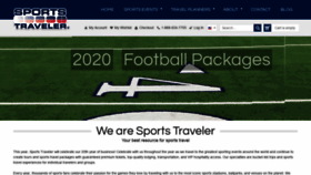 What Sportstraveler.net website looked like in 2020 (3 years ago)