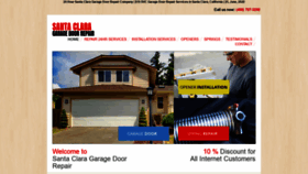 What Santaclaragaragedoorrepair.biz website looked like in 2020 (3 years ago)