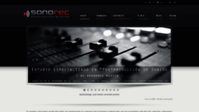 What Sonorec.es website looked like in 2020 (3 years ago)