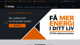 What Stiga.se website looked like in 2020 (3 years ago)