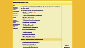What Selbstgemacht.org website looked like in 2020 (3 years ago)