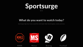 What Sportsurge.net website looked like in 2020 (3 years ago)