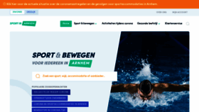 What Sportbedrijfarnhem.nl website looked like in 2020 (3 years ago)