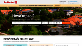 What Szalas.hu website looked like in 2020 (3 years ago)
