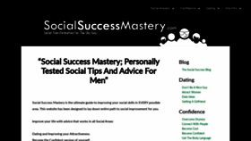 What Socialsuccessmastery.com website looked like in 2020 (3 years ago)