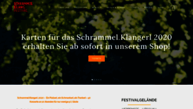 What Schrammelklang.at website looked like in 2020 (3 years ago)