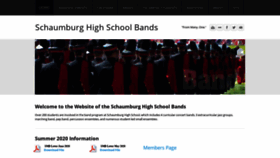 What Schaumburgband.com website looked like in 2020 (3 years ago)