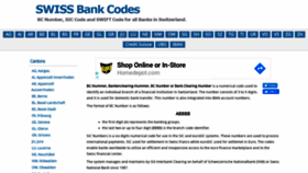 What Swissbankcodes.com website looked like in 2020 (3 years ago)
