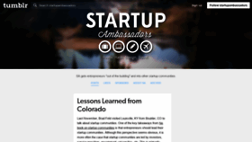 What Startupambassadors.com website looked like in 2020 (3 years ago)