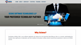What Scienstechnologies.com website looked like in 2020 (3 years ago)