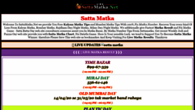 What Sattamatka.net website looked like in 2020 (3 years ago)