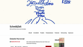 What Schreibzeit.de website looked like in 2020 (3 years ago)