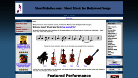 What Sheetmelodies.com website looked like in 2020 (3 years ago)