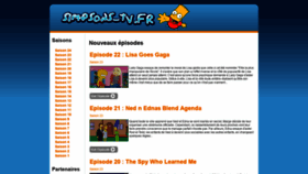 What Simpsons-tv.fr website looked like in 2020 (3 years ago)