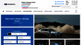 What Subaruorangecoast.com website looked like in 2020 (3 years ago)