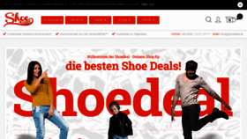 What Shoedeal.de website looked like in 2020 (3 years ago)