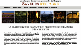 What Saveurs-espagne.fr website looked like in 2020 (3 years ago)