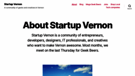 What Startupvernon.com website looked like in 2020 (3 years ago)