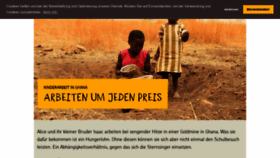 What Sternsinger.org website looked like in 2020 (5 years ago)