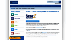 What Scorz.ie website looked like in 2020 (3 years ago)