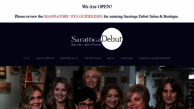 What Saratogadebut.com website looked like in 2020 (3 years ago)